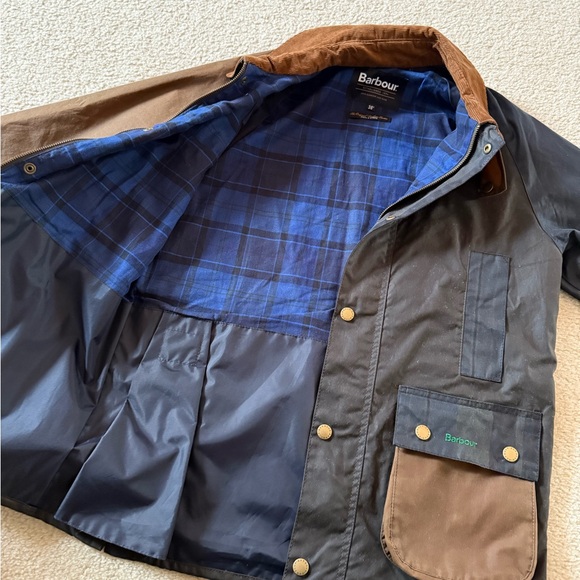 Barbour patchwork waxed jacket size 36 - Picture 4 of 6